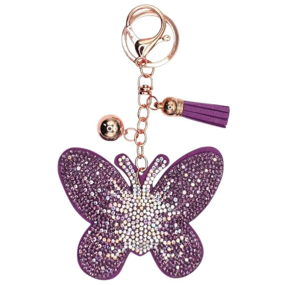 Purple Butterfly Key Chain